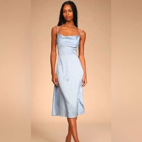 what color shoes with blue dress pants The Alicia Maxi Dress in Slate Blue – Solace London